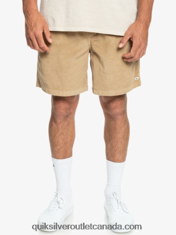 CA Quiksilver Men Taxer Cord Shorts plage TX4R2359