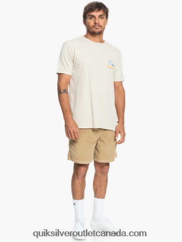 CA Quiksilver Men Taxer Cord Shorts plage TX4R2359