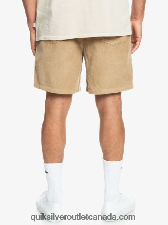 CA Quiksilver Men Taxer Cord Shorts plage TX4R2359