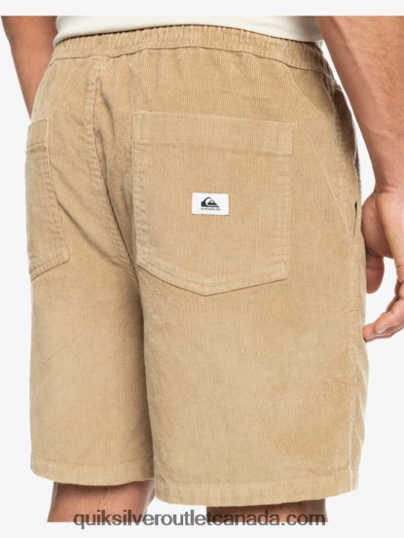 CA Quiksilver Men Taxer Cord Shorts plage TX4R2359