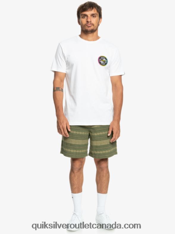 CA Quiksilver Men Taxer Jacquard Shorts four leaf clover taxer jacquar TX4R2422