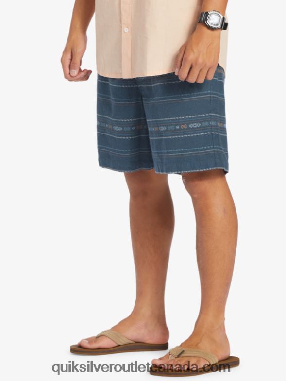 CA Quiksilver Men Taxer Jacquard Shorts midnight navy mini jacquard TX4R2420