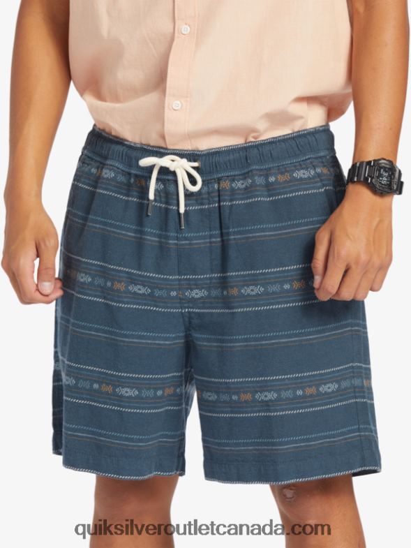 CA Quiksilver Men Taxer Jacquard Shorts midnight navy mini jacquard TX4R2420
