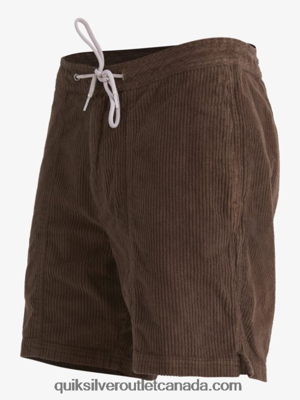 CA Quiksilver Men Waterman Cordy Corduroy Shorts dark earth TX4R2875