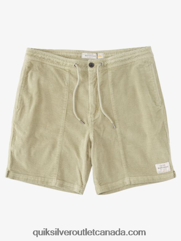 CA Quiksilver Men Waterman Cordy Corduroy Shorts tea TX4R2876