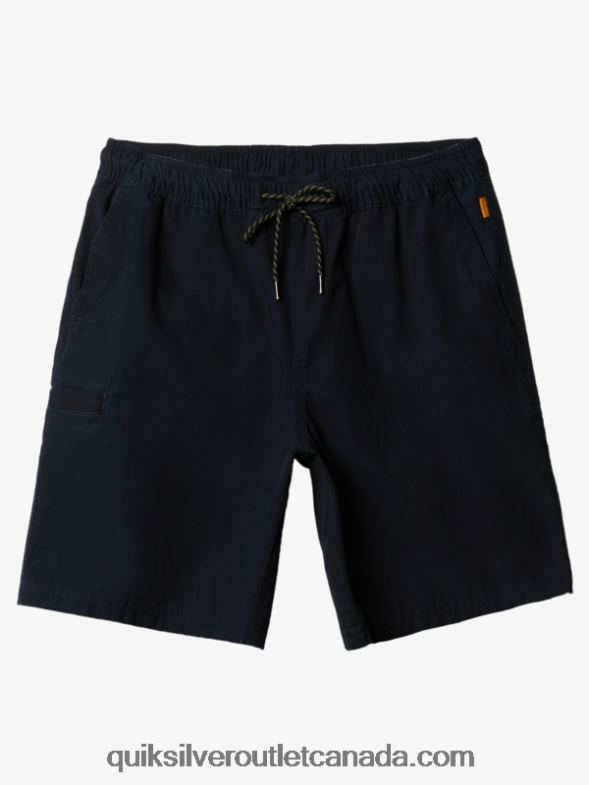 CA Quiksilver Men Waterman Last Light Elasticized 19 Shorts black TX4R2256