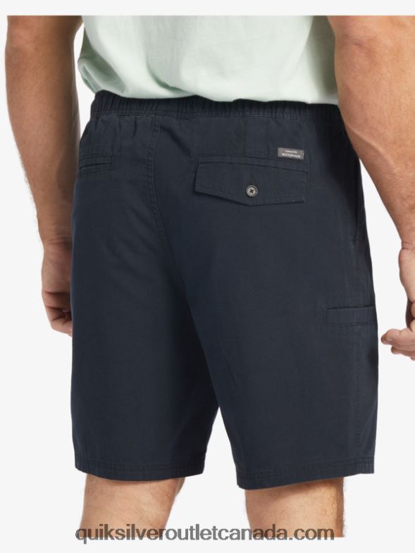 CA Quiksilver Men Waterman Last Light Elasticized 19 Shorts black TX4R2256