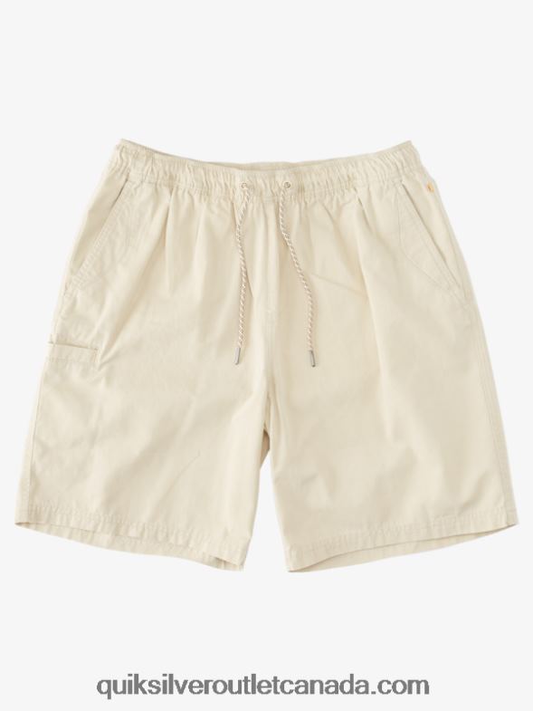 CA Quiksilver Men Waterman Last Light Elasticized 19 Shorts brown rice TX4R2255