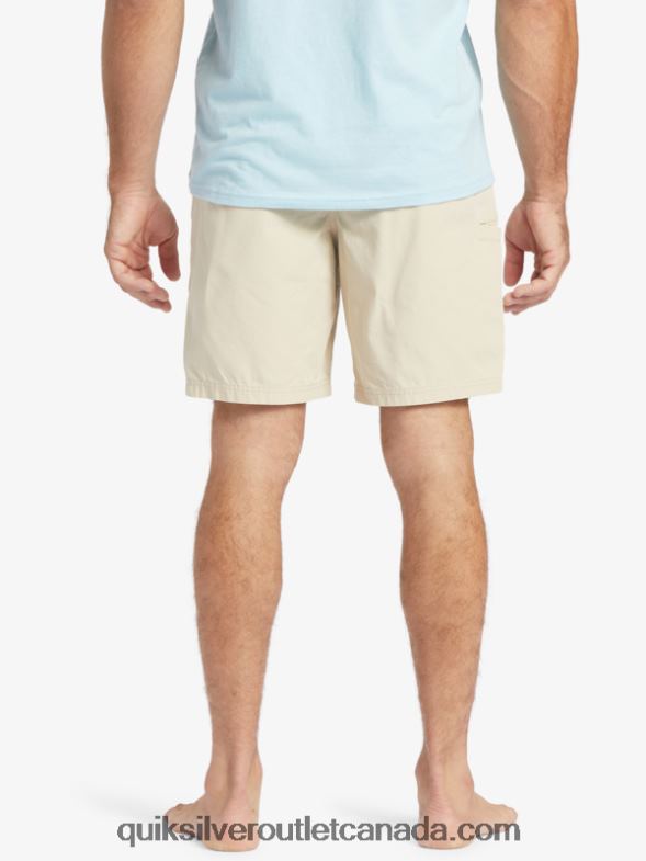 CA Quiksilver Men Waterman Last Light Elasticized 19 Shorts brown rice TX4R2255