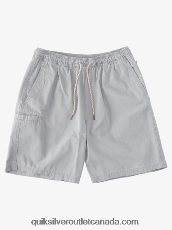 CA Quiksilver Men Waterman Last Light Elasticized 19 Shorts sharkskin TX4R2254