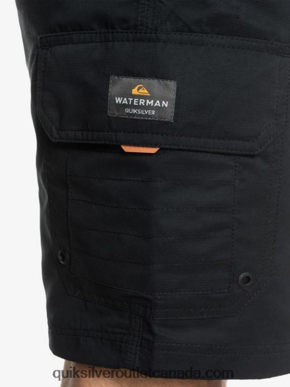 CA Quiksilver Men Waterman Maldive 20 Cargo Shorts black TX4R21727