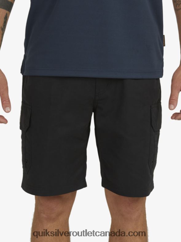 CA Quiksilver Men Waterman Maldive 20 Cargo Shorts black TX4R21727