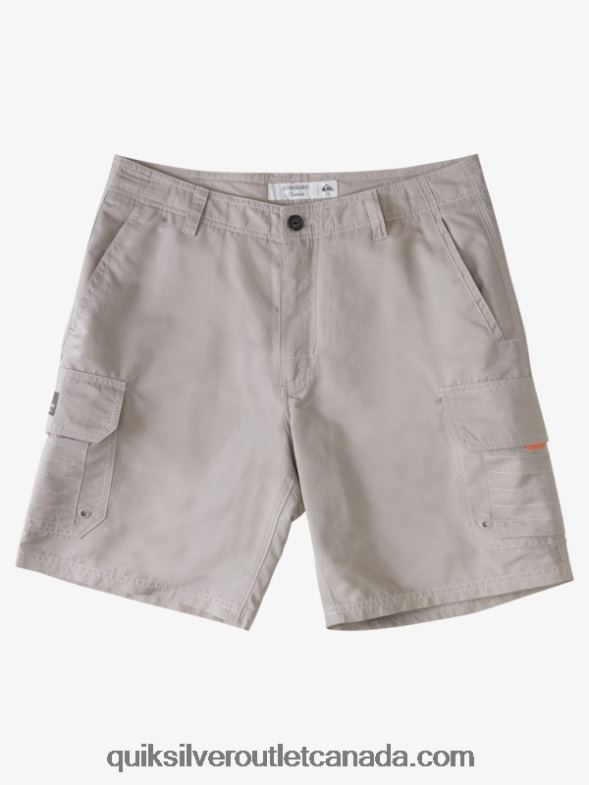 CA Quiksilver Men Waterman Maldive 20 Cargo Shorts flint gray TX4R21728
