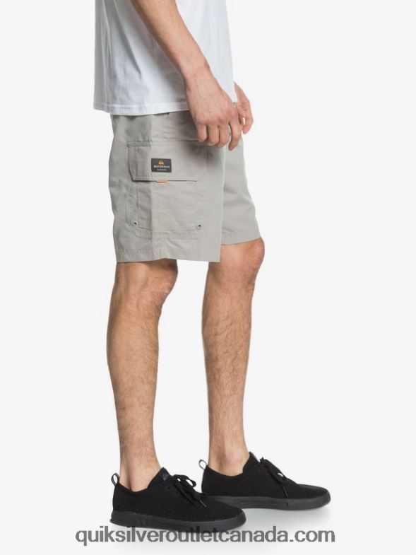 CA Quiksilver Men Waterman Maldive 20 Cargo Shorts flint gray TX4R21728