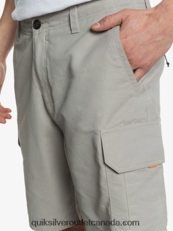 CA Quiksilver Men Waterman Maldive 20 Cargo Shorts flint gray TX4R21728