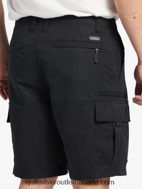 CA Quiksilver Men Waterman Maldive Atoll Cargo 20 Shorts black TX4R2785
