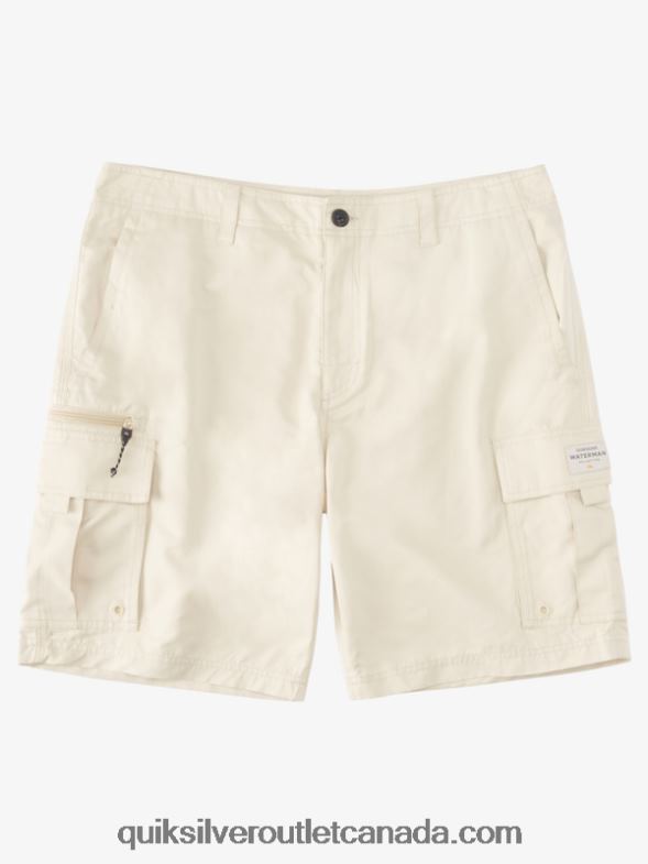 CA Quiksilver Men Waterman Maldive Atoll Cargo 20 Shorts brown rice TX4R2786