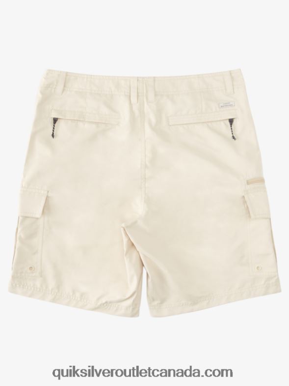 CA Quiksilver Men Waterman Maldive Atoll Cargo 20 Shorts brown rice TX4R2786
