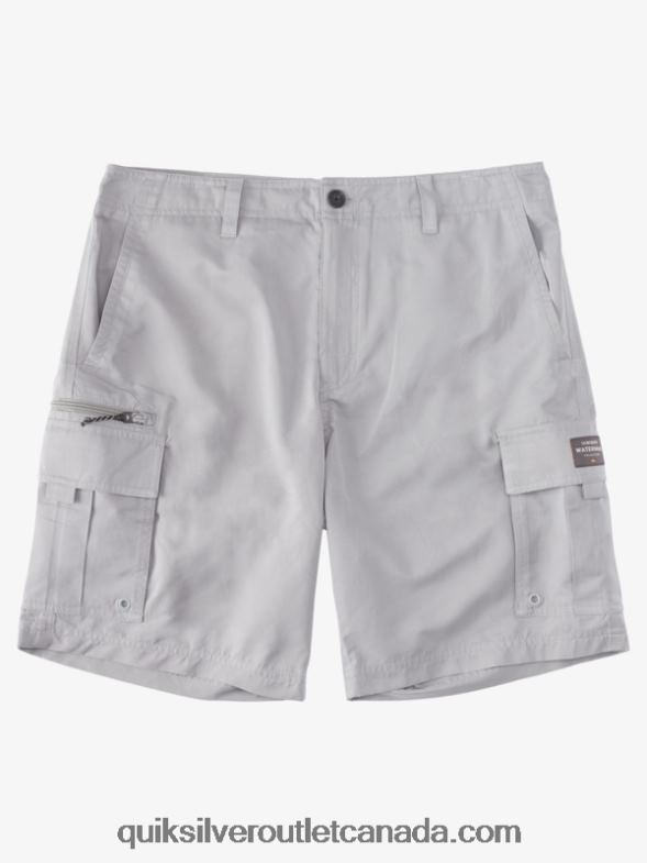 CA Quiksilver Men Waterman Maldive Atoll Cargo 20 Shorts sharkskin TX4R2788