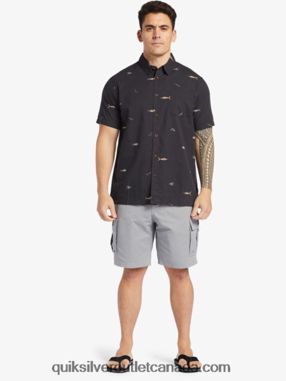 CA Quiksilver Men Waterman Maldive Atoll Cargo 20 Shorts sharkskin TX4R2788