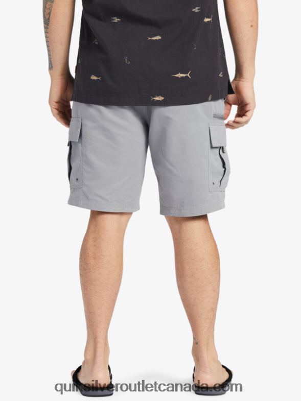 CA Quiksilver Men Waterman Maldive Atoll Cargo 20 Shorts sharkskin TX4R2788