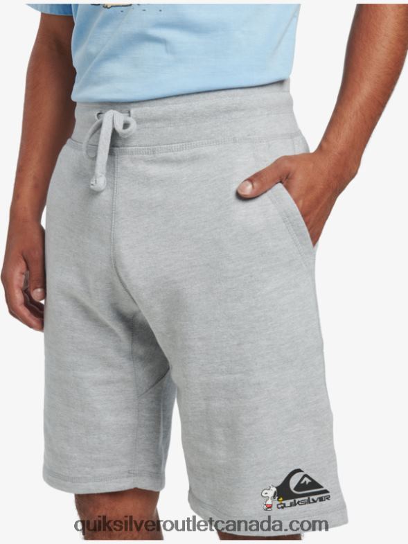 CA Quiksilver x Peanuts Men Local Legends Shorts athletic heather TX4R21882