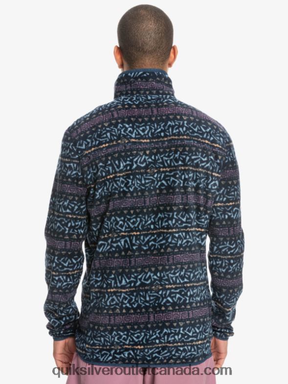 CA Quiksilver Men Aker Quarter Fleece Sweater dusty orchid nordic channel TX4R21878