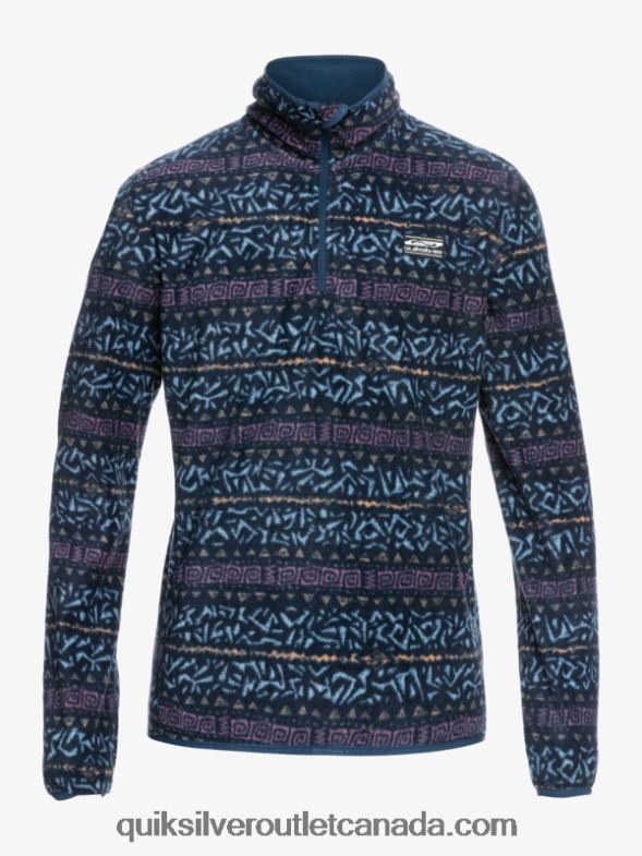 CA Quiksilver Men Aker Quarter Fleece Sweater dusty orchid nordic channel TX4R21878