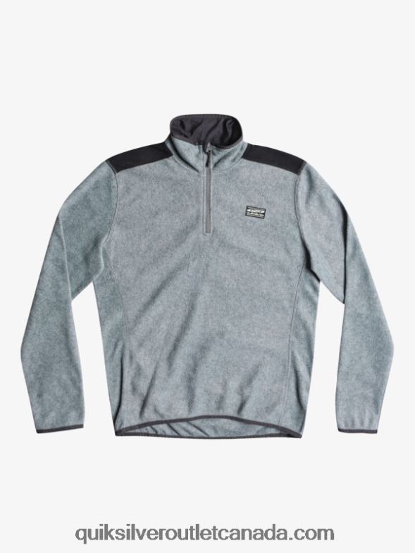 CA Quiksilver Men Aker Quarter Fleece Sweater heather grey TX4R21879