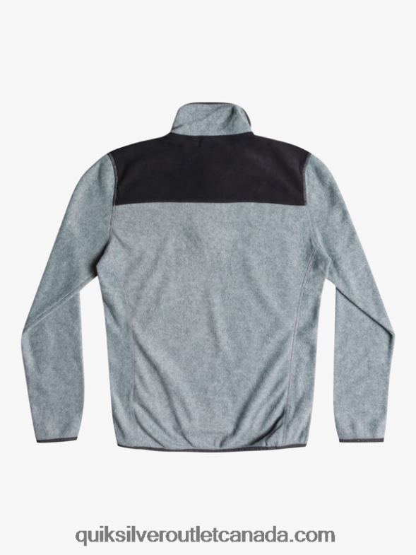 CA Quiksilver Men Aker Quarter Fleece Sweater heather grey TX4R21879