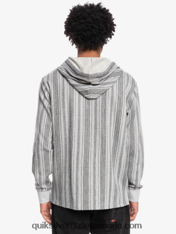 CA Quiksilver Men Baja Hoodie black baja vert TX4R21544