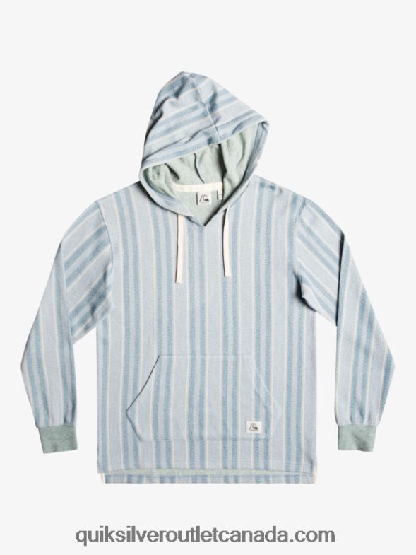 CA Quiksilver Men Baja Hoodie provencial blue baja vert TX4R21545