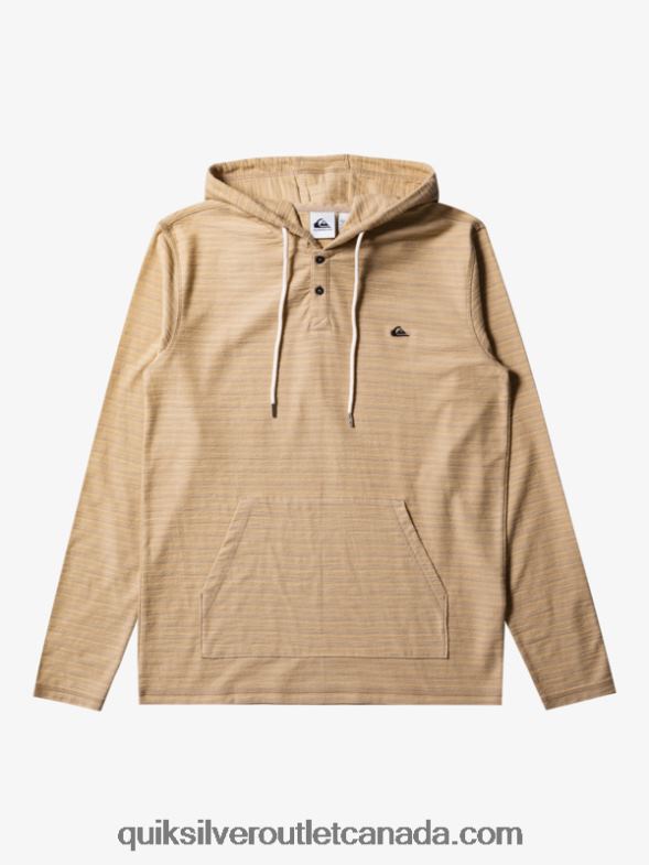 CA Quiksilver Men Carlton Hoodie carlton taos taupe stripe TX4R2744