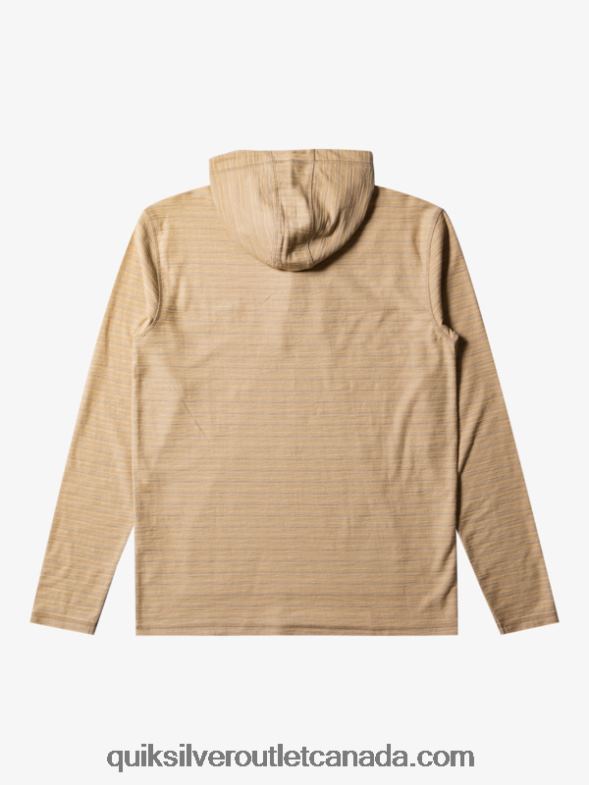 CA Quiksilver Men Carlton Hoodie carlton taos taupe stripe TX4R2744