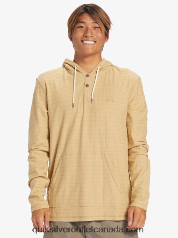 CA Quiksilver Men Carlton Hoodie carlton taos taupe stripe TX4R2744