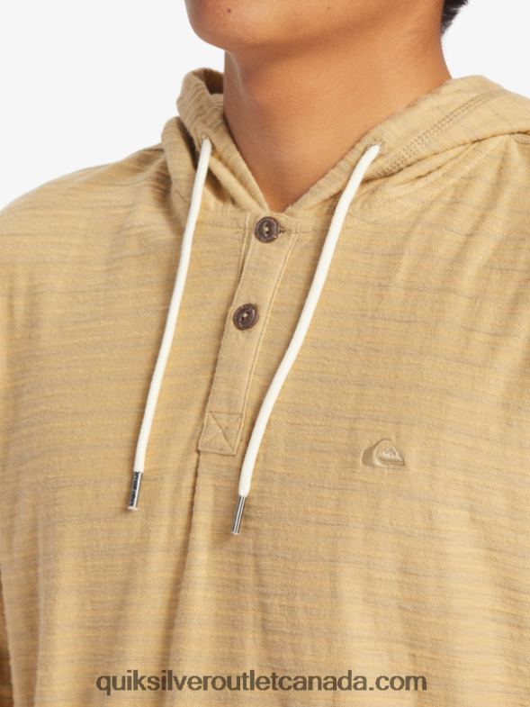 CA Quiksilver Men Carlton Hoodie carlton taos taupe stripe TX4R2744