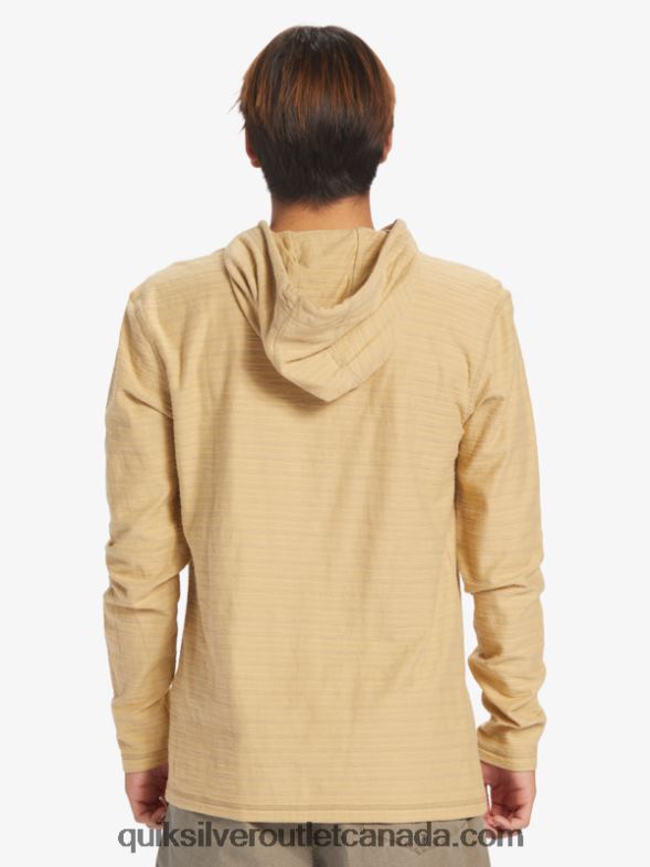 CA Quiksilver Men Carlton Hoodie carlton taos taupe stripe TX4R2744