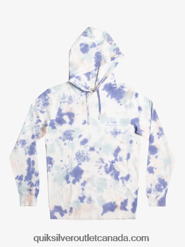 CA Quiksilver Men Cloudy Tie-Dye Hoodie peach whip cloudy tie dye TX4R21502