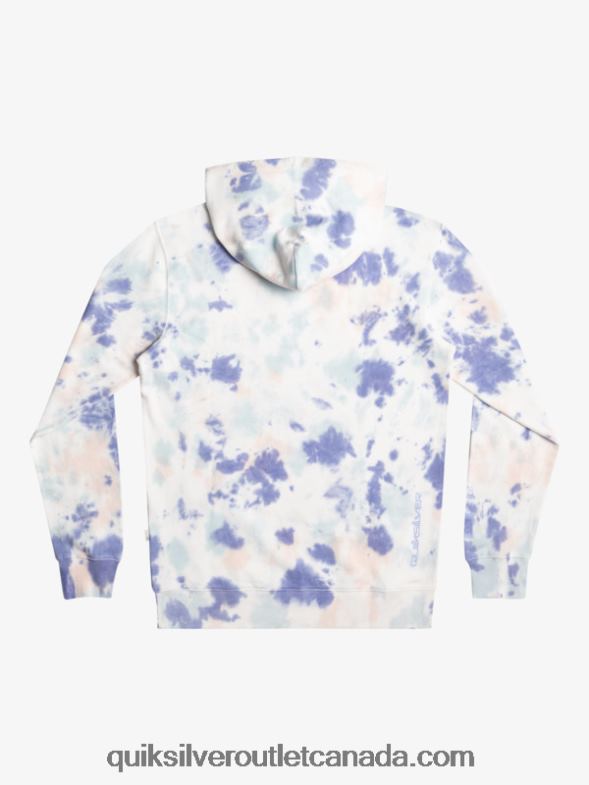 CA Quiksilver Men Cloudy Tie-Dye Hoodie peach whip cloudy tie dye TX4R21502