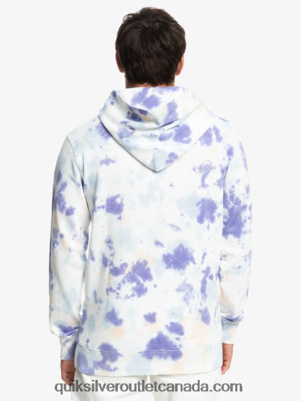 CA Quiksilver Men Cloudy Tie-Dye Hoodie peach whip cloudy tie dye TX4R21502