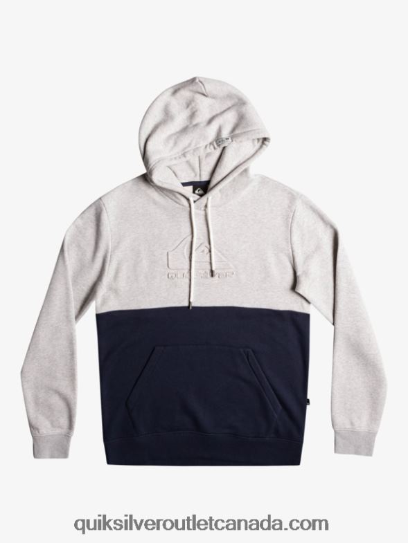 CA Quiksilver Men Emboss Hoodie light grey heather TX4R21682