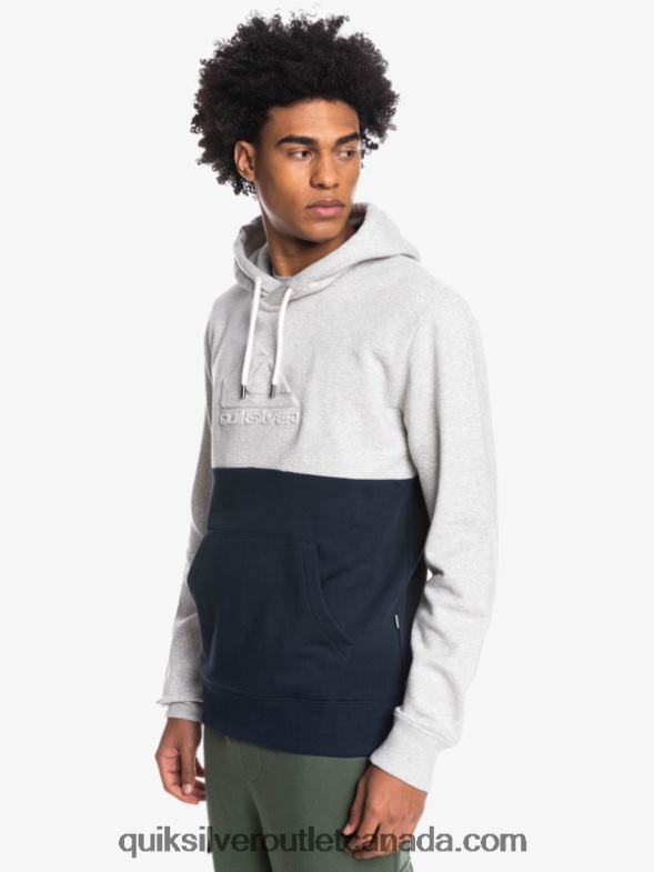 CA Quiksilver Men Emboss Hoodie light grey heather TX4R21682