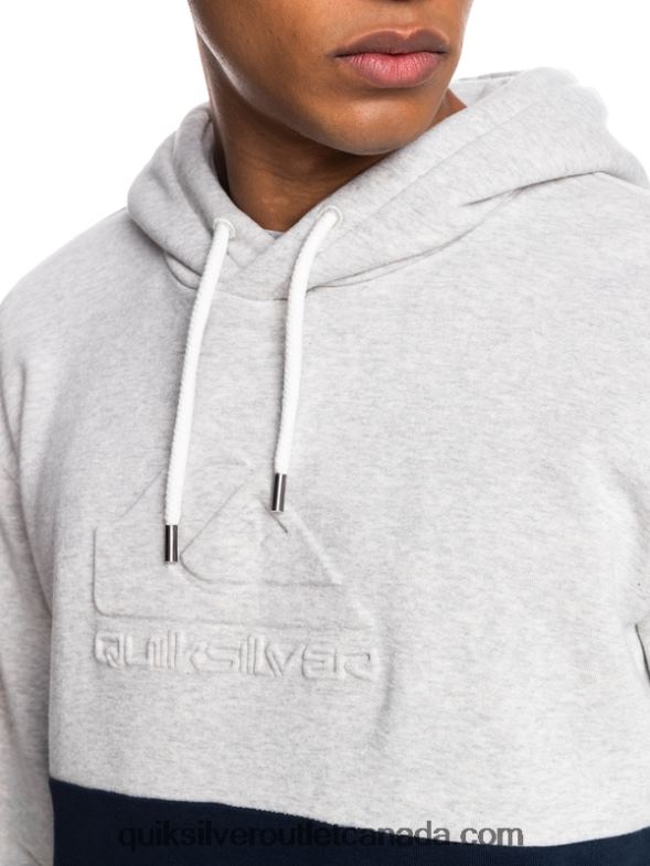 CA Quiksilver Men Emboss Hoodie light grey heather TX4R21682