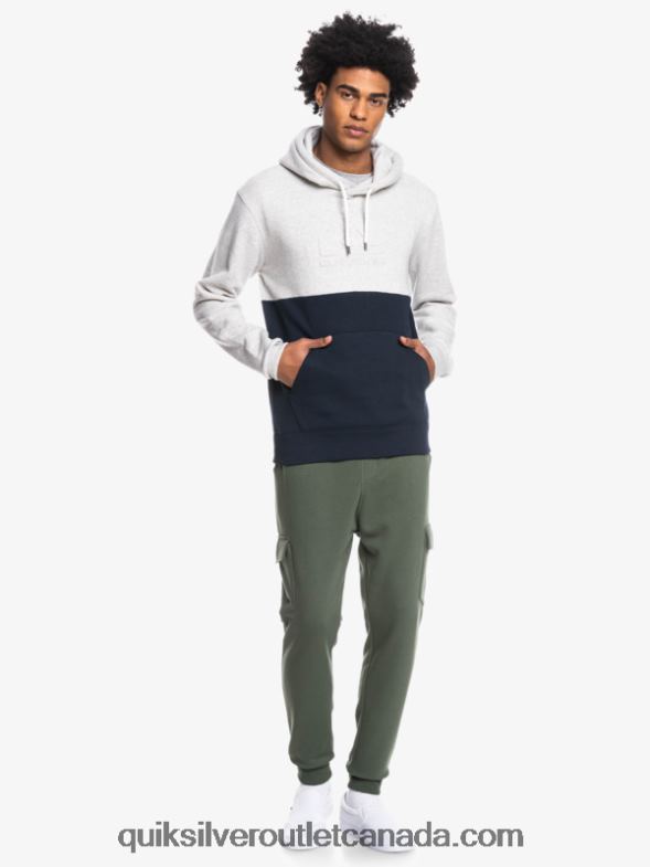 CA Quiksilver Men Emboss Hoodie light grey heather TX4R21682
