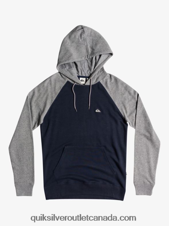 CA Quiksilver Men Essentials Zip Up Hoodie light grey heather/black TX4R21514