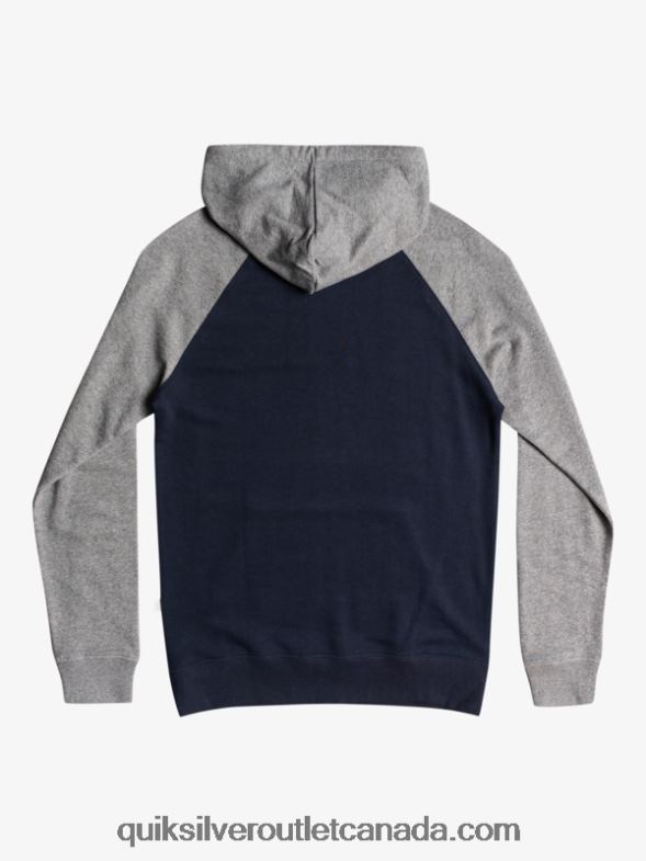 CA Quiksilver Men Essentials Zip Up Hoodie light grey heather/black TX4R21514
