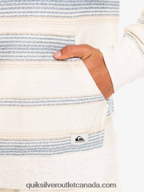 CA Quiksilver Men Great Otway Hoodie bering sea otway stripe TX4R2582