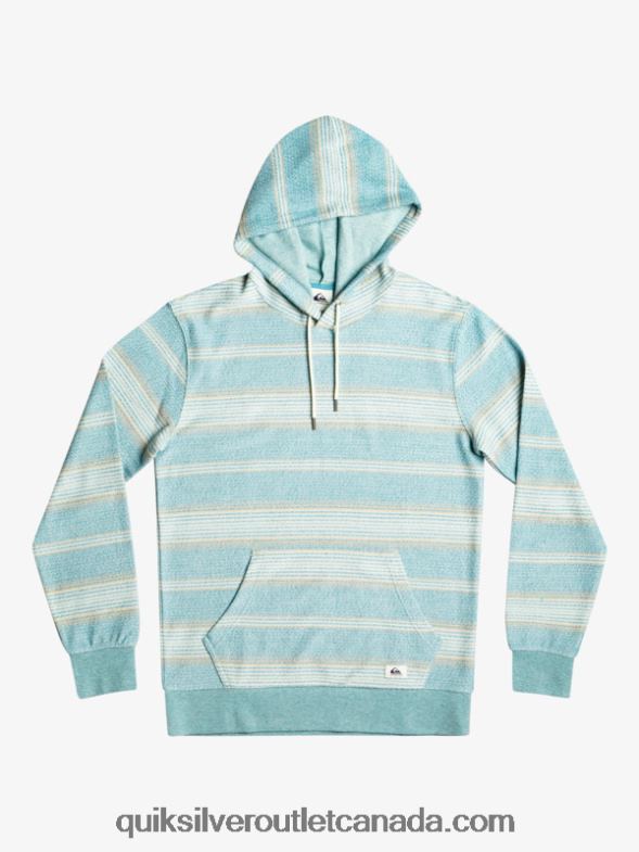 CA Quiksilver Men Great Otway Hoodie brittany blue otway stripe TX4R2581