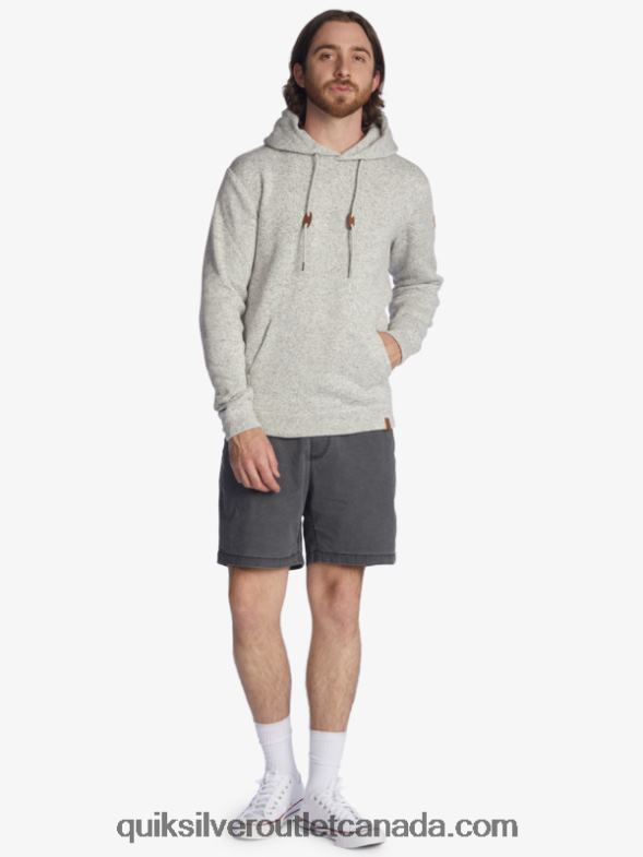 CA Quiksilver Men Keller Hoodie light grey heather TX4R21711