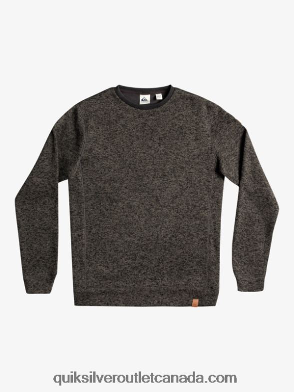 CA Quiksilver Men Keller Sweatshirt dark grey heather TX4R21423